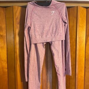 Gymshark Pink Leggings and Top Set